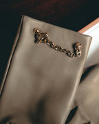 -SPECIAL- "Hermès" 20's Luxurious chain detailed lambskin leather gloves