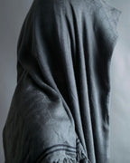 "GUCCI" GG pattern fringe detail scarf