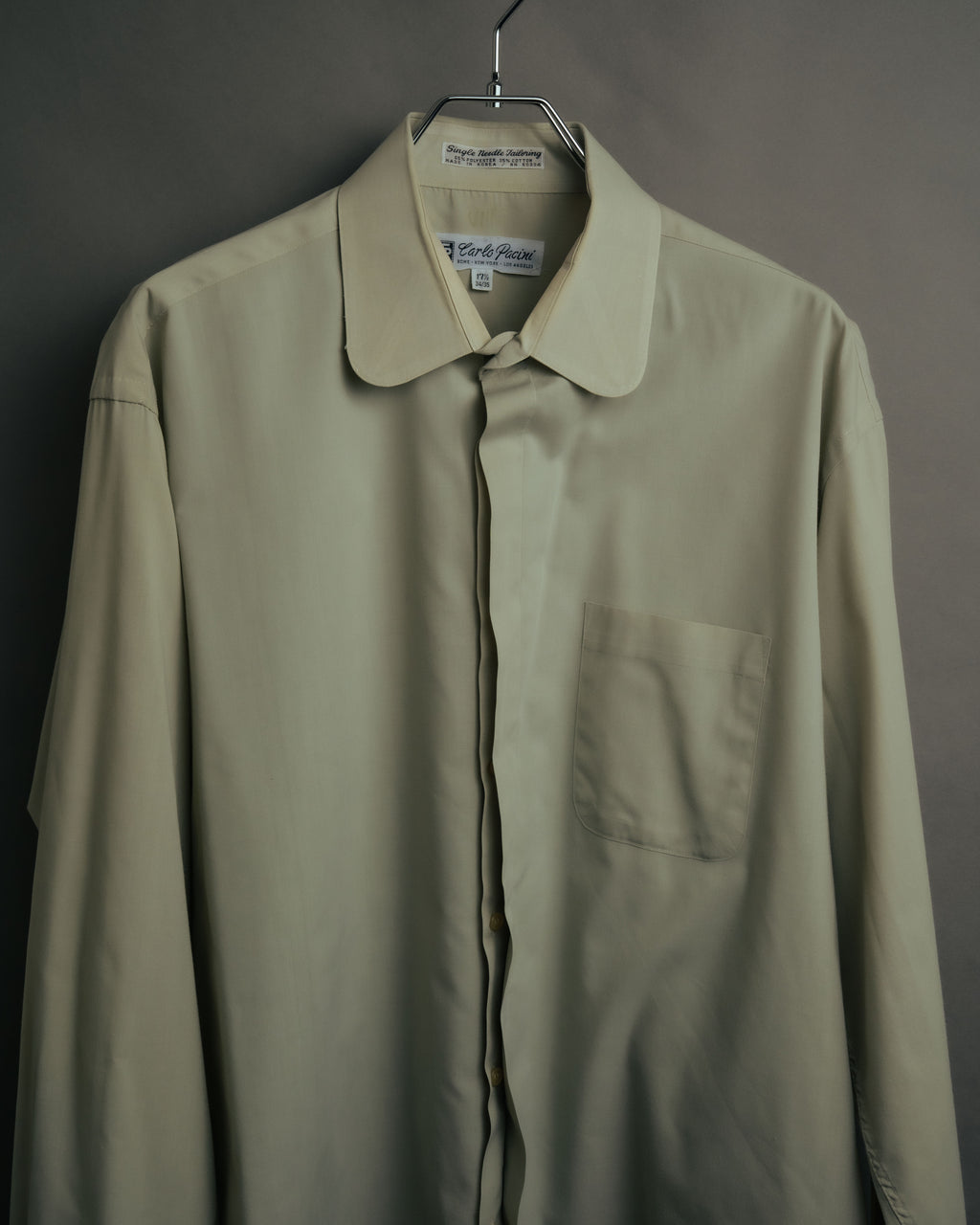 -MOOD Vintage Collections-
90’s Round collar fly front shirt
