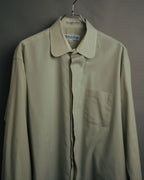 -MOOD Vintage Collections-
90’s Round collar fly front shirt