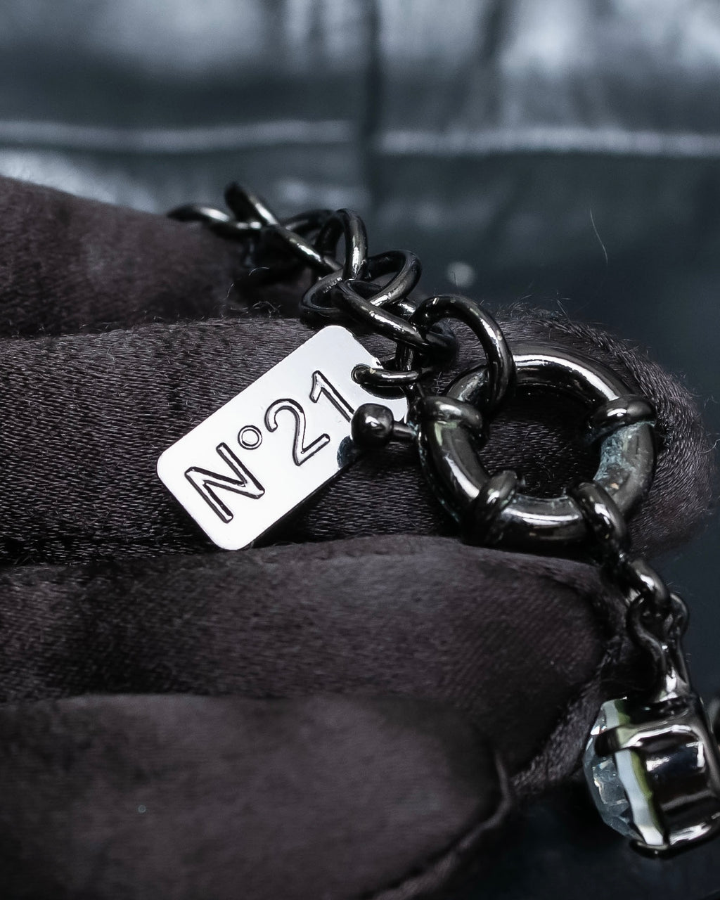 "N21 NUMERO VENTUNO" Studded diamond combination necklace