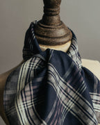 “CELINE” 90’s-00’s Plaid logo scarf