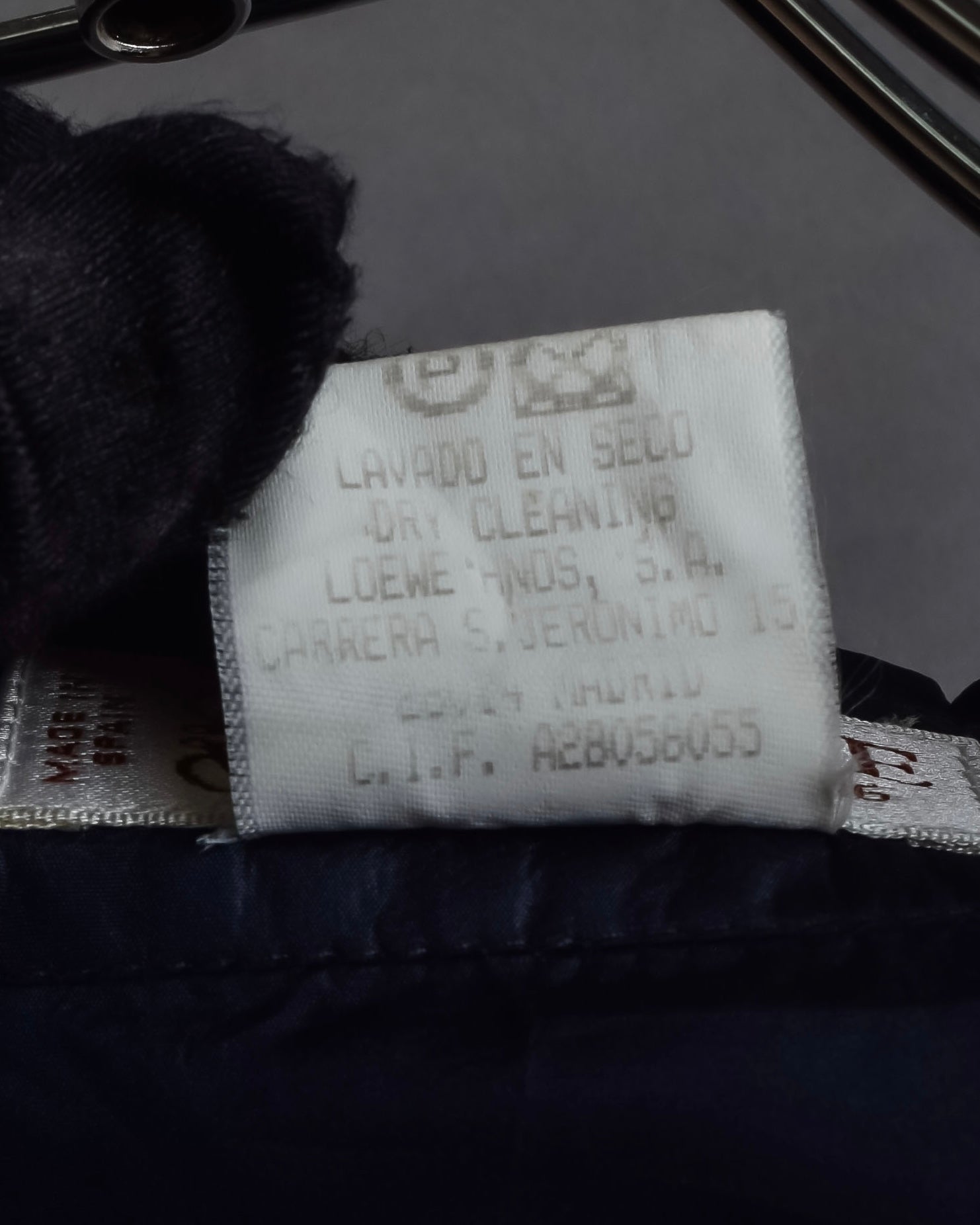 "LOEWE" 90's-00's Fly front silk shirt