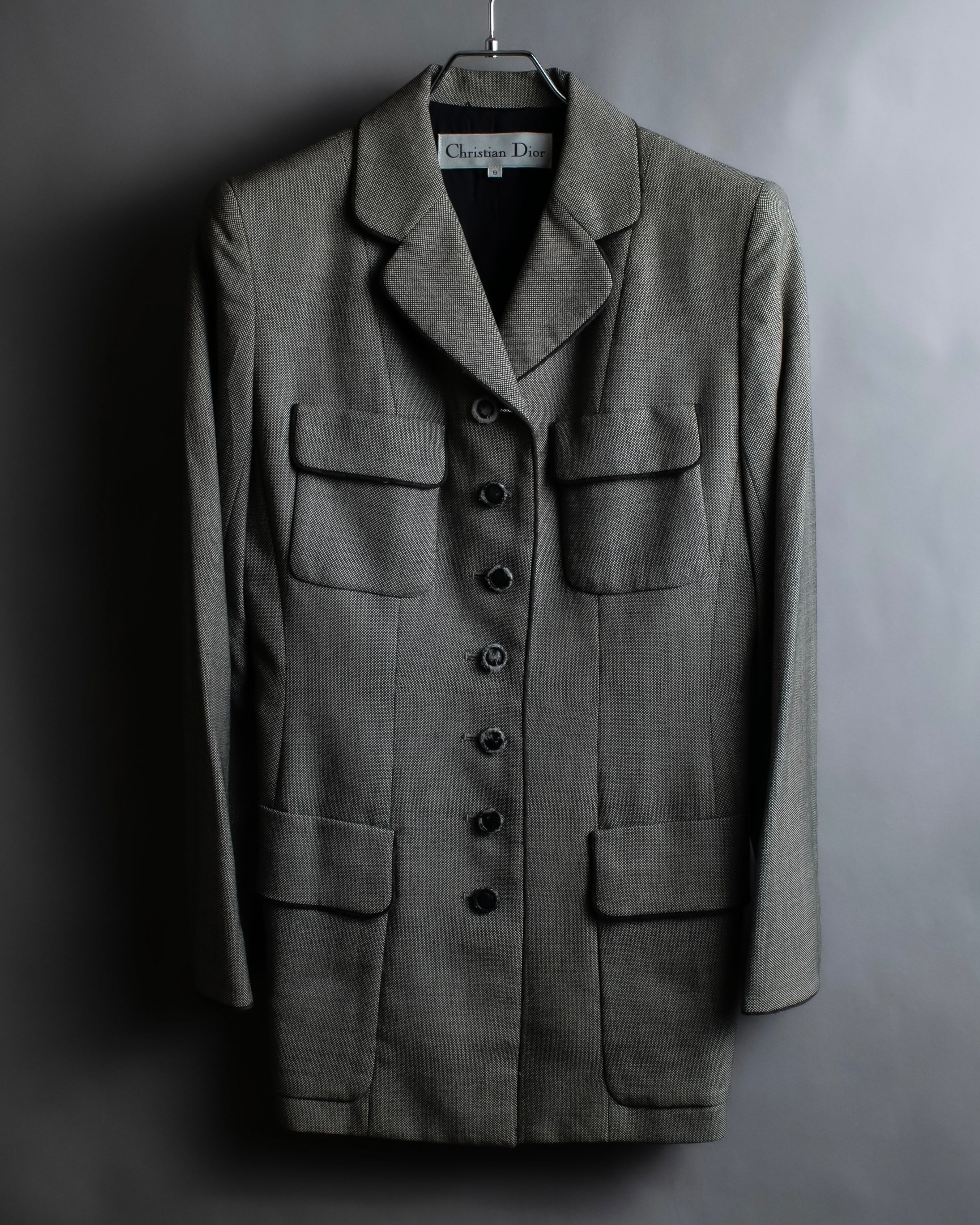 "Christian Dior" Flap pocket detail military tailored jacket