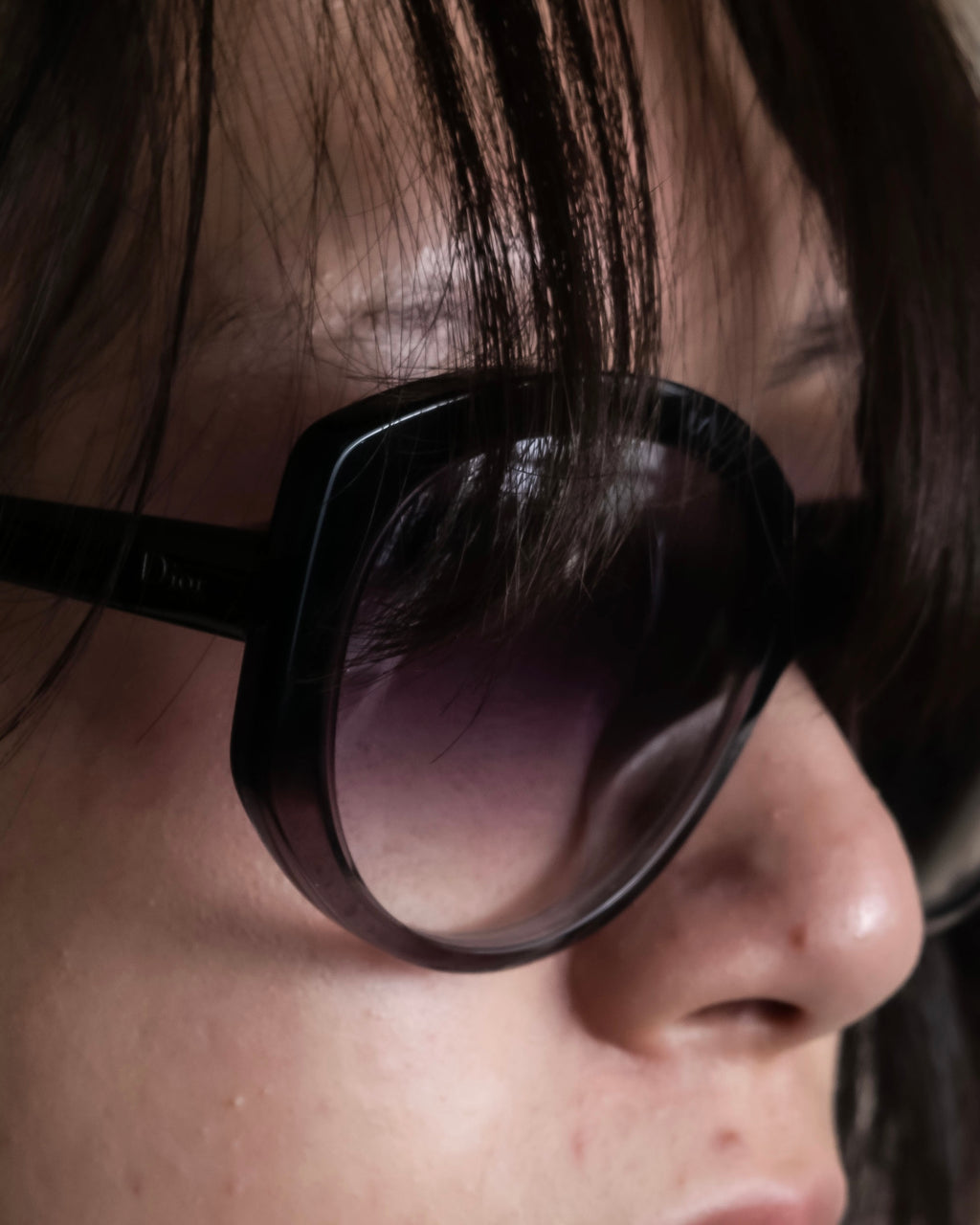 "Dior" Large butterfly frame gradient lens sunglasses