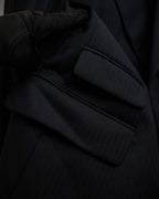 "YVES SAINT LAURENT" Classical tailoring shadow stripe pattern set up