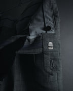 "YVES SAINT LAURENT" 80’s-90’s glen check tailored suit set