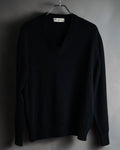“Christian Dior MONSIEUR” 80’s-90’s Deep v-neck pure wool knit