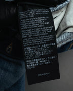 -SPECIAL- “SAINT LAURENT” 2023’s Long extreme baggy faded denim jeans
