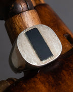 "MAISON MARGIELA" 18SS signet design silver ring