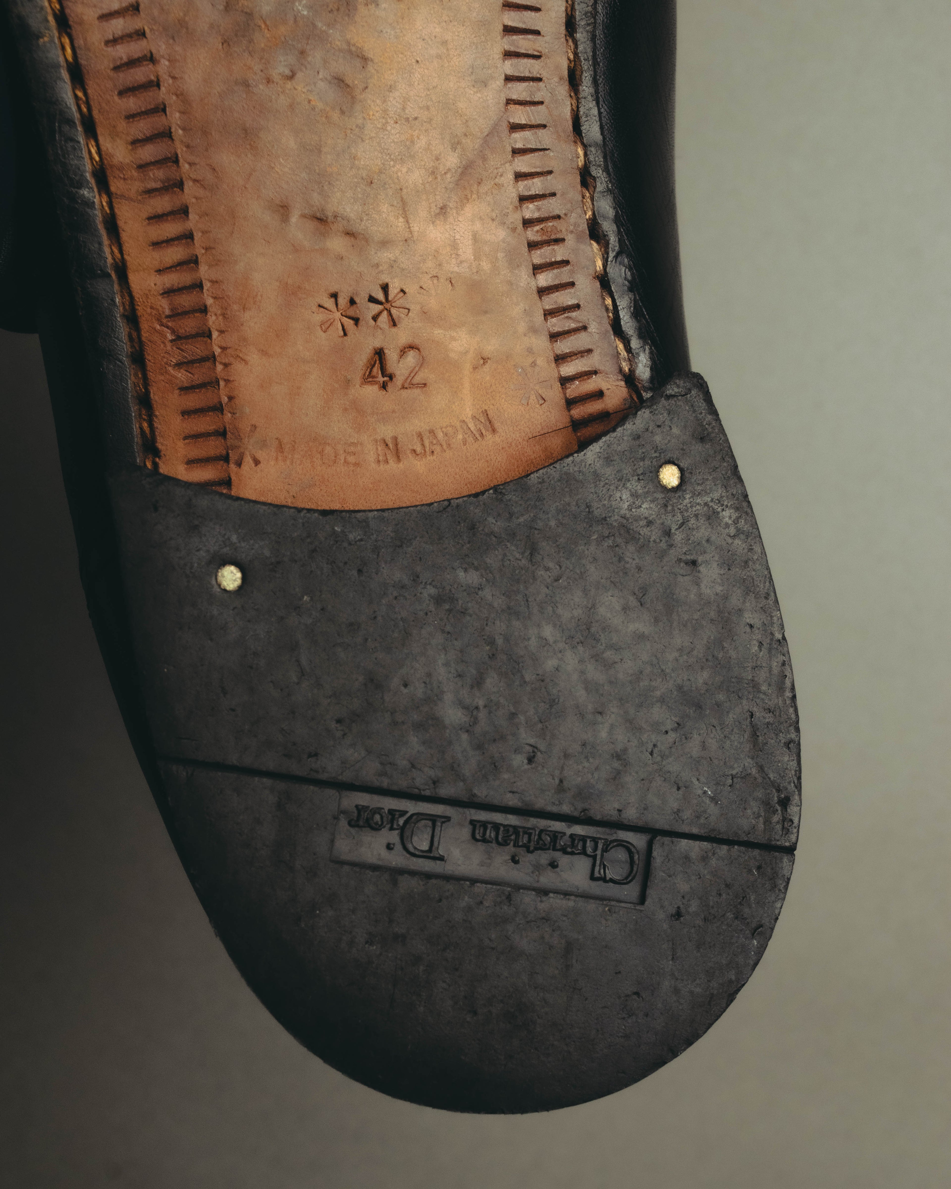 "Christian Dior" 80's-90's Braided leather loafers
