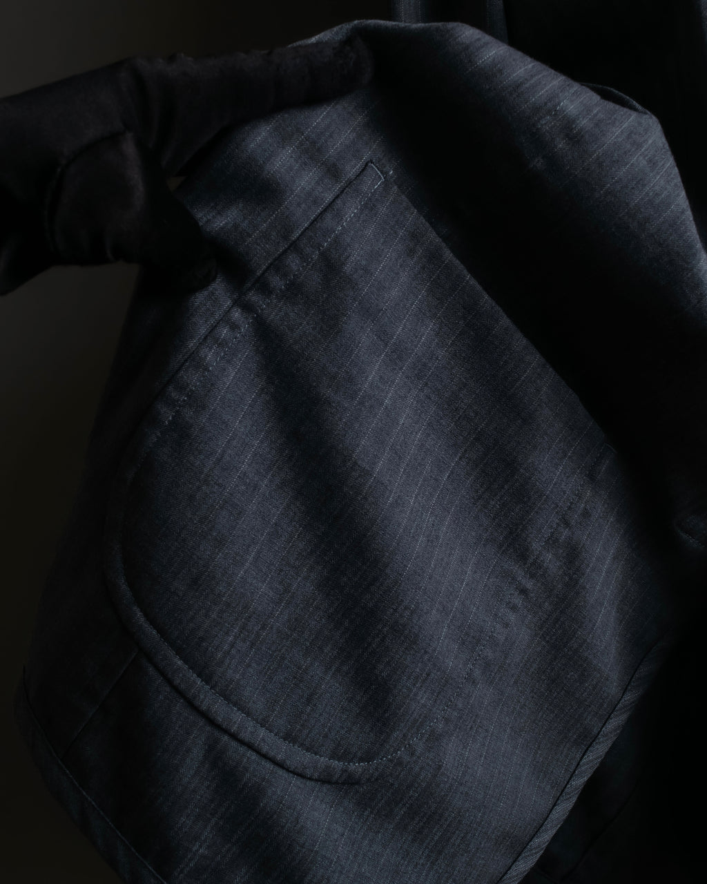 "COMME des GARCONS HOMME PLUS" 14SS modified lapel design striped jacket