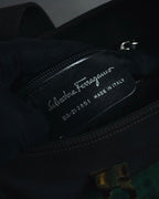 "Salvatore Ferragamo" 00’s canvas hobo shoulder bag
