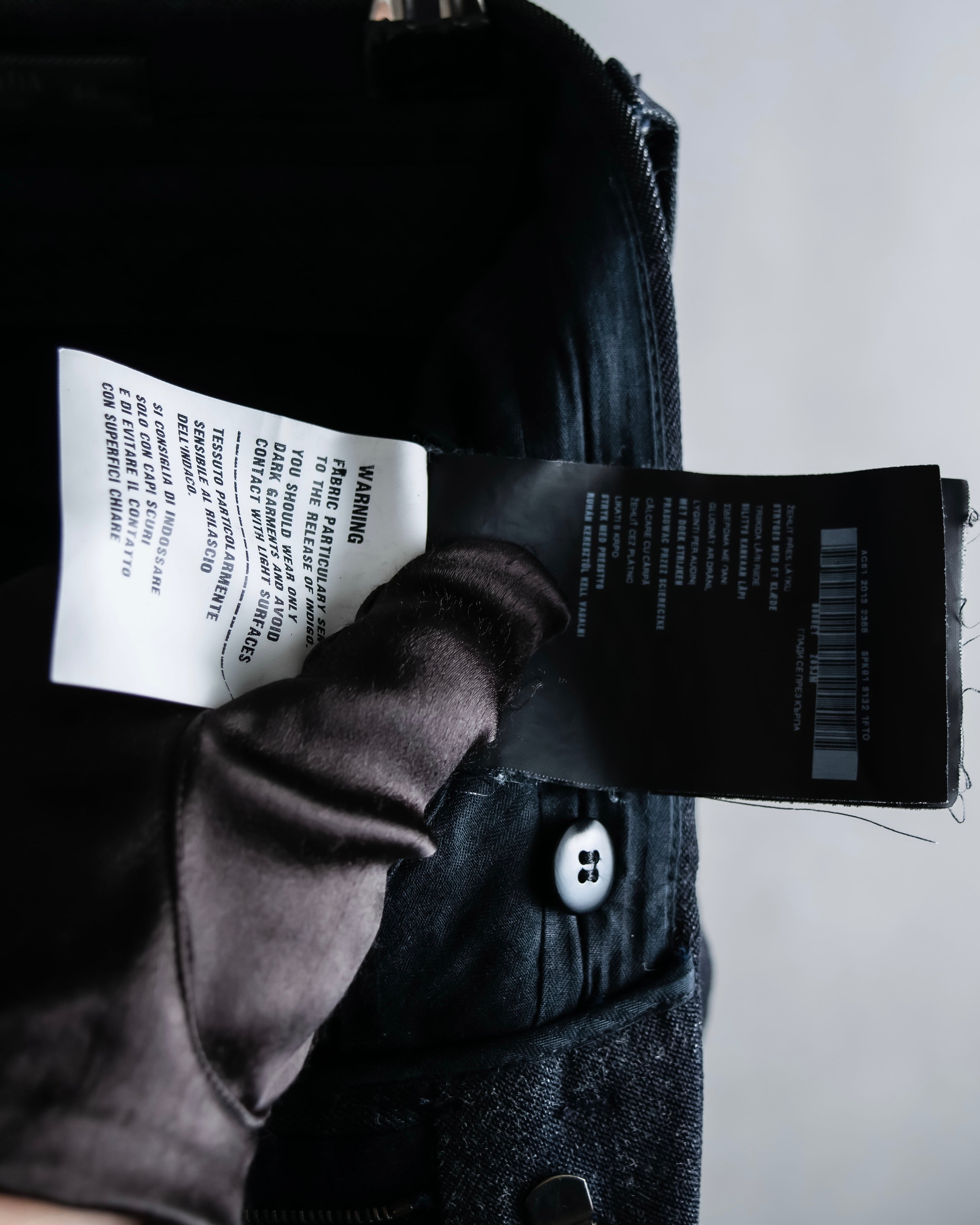 "PRADA" Wool cotton mix navy blue slacks