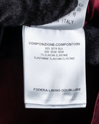 "GUCCI" Beautiful burgundy color silk bowtie shirt