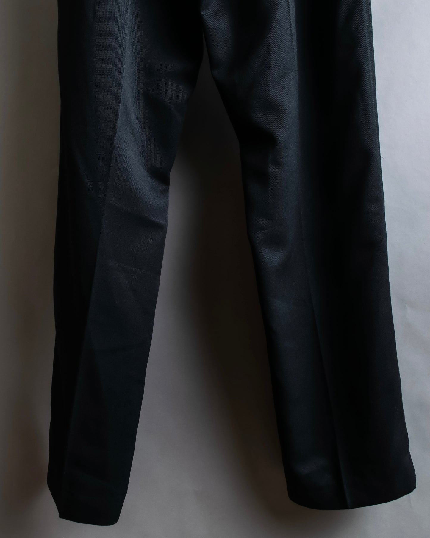 "SISLEY" Waistline switching design wide tapered slacks