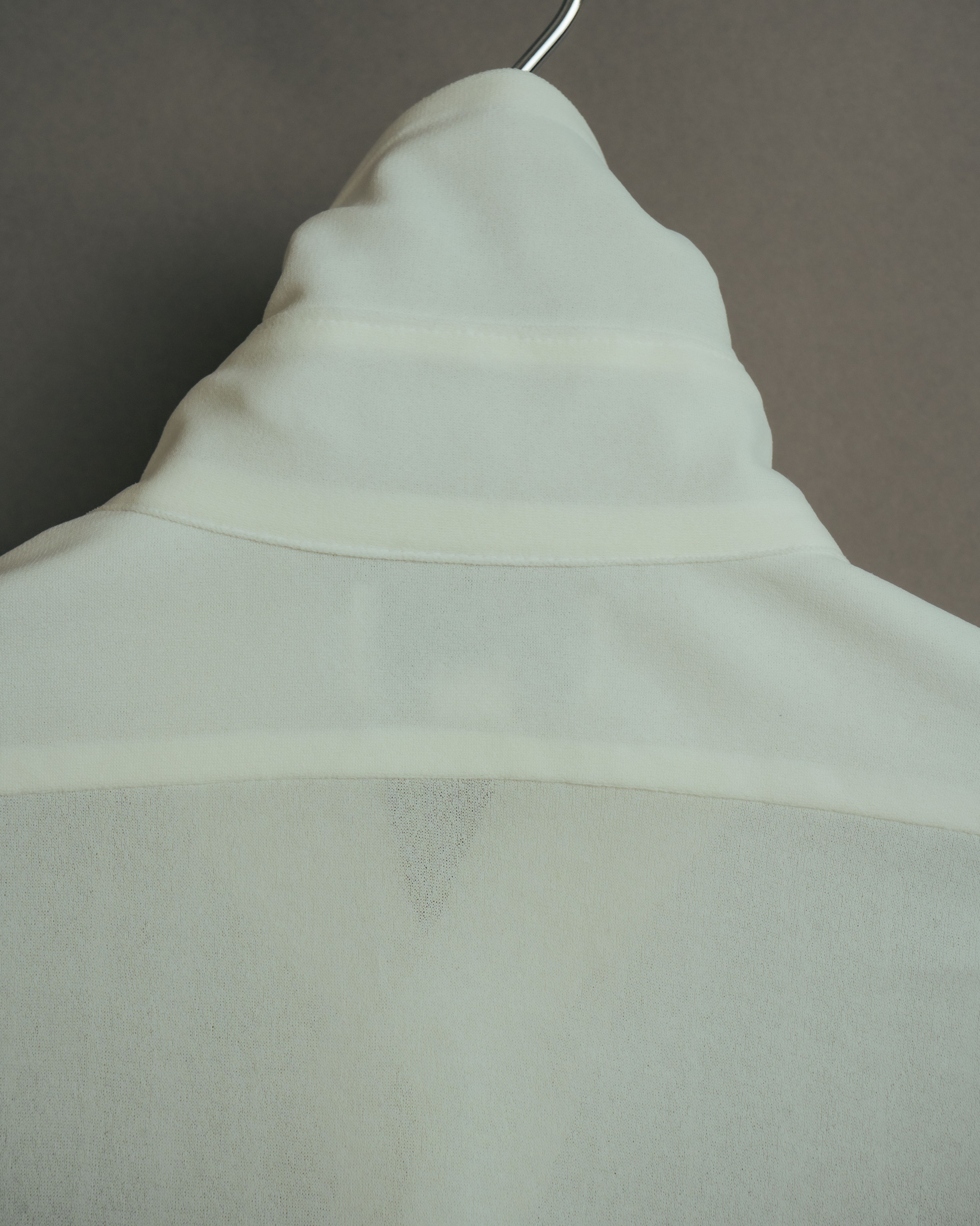 -MOOD Vintage Collections- 70’s-80’s Sheer stripe long point collar shirt