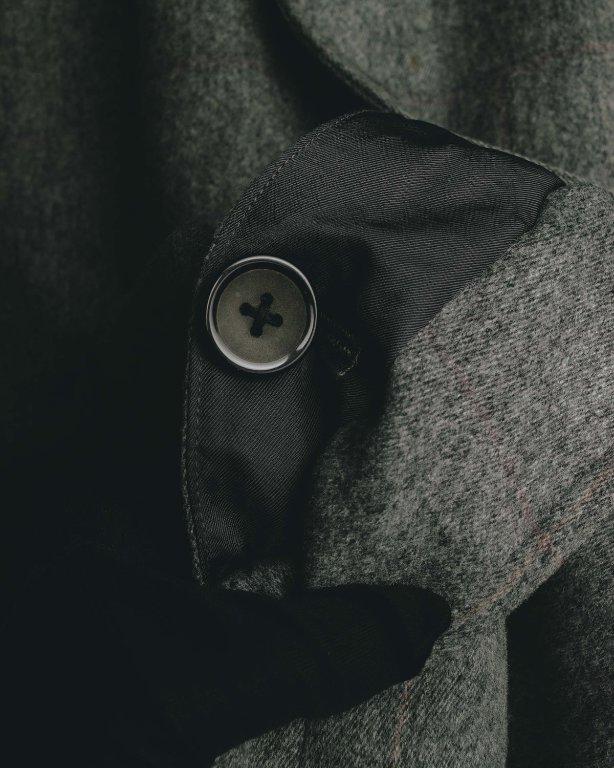 “Burberrys” 80’s Bedford wool balmacaan coat