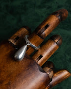 "GUCCI" Teardrop motif silver ring