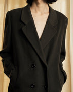 "Vintage 100% pure cashmere long chester coat"