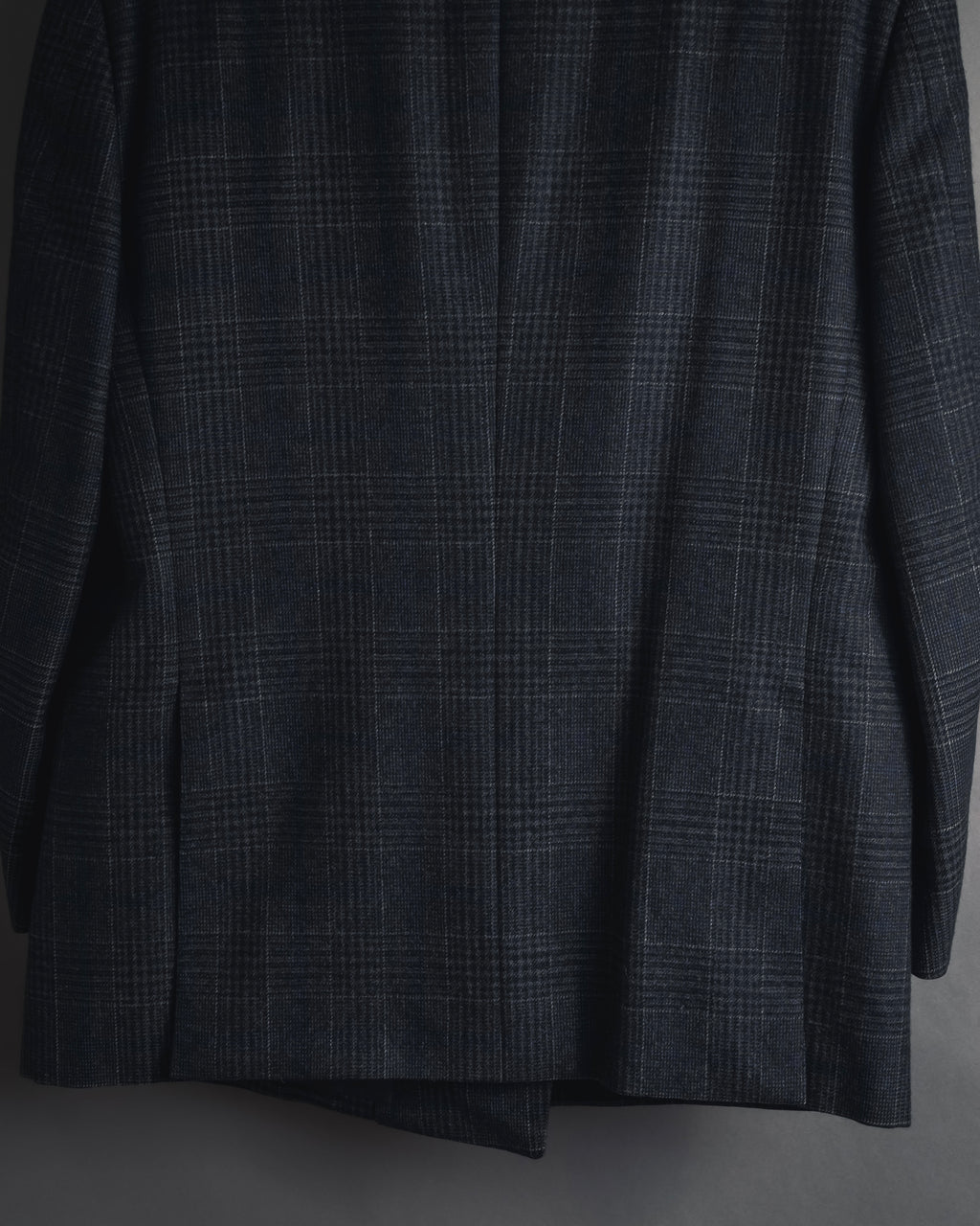 "BALENCIAGA" 90’s Cashmere blend glen check double-breasted blazer