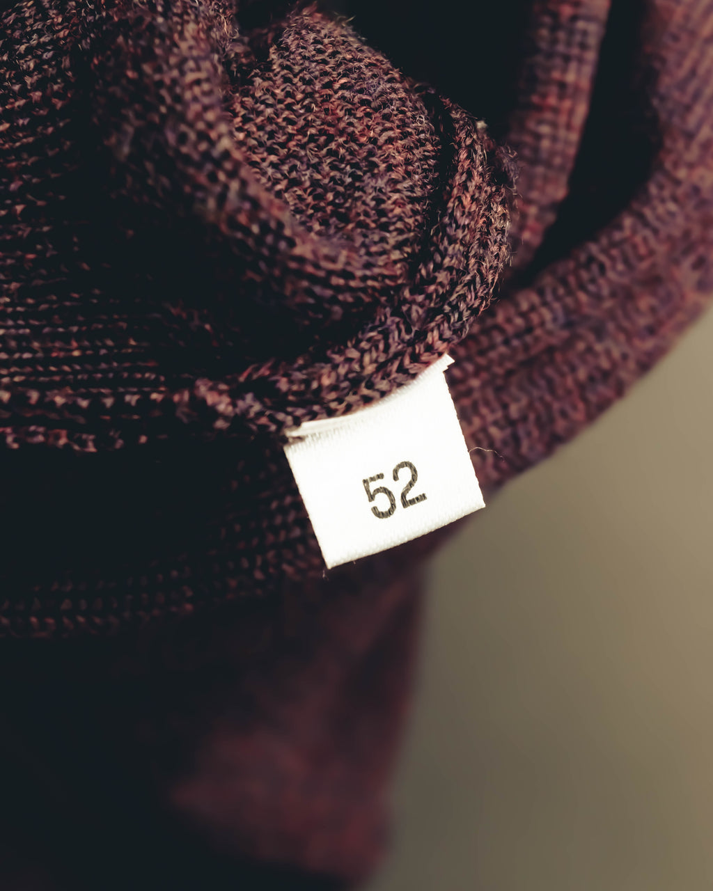"GUCCI" 90's-00's Deep burgundy v-neck knit sweater