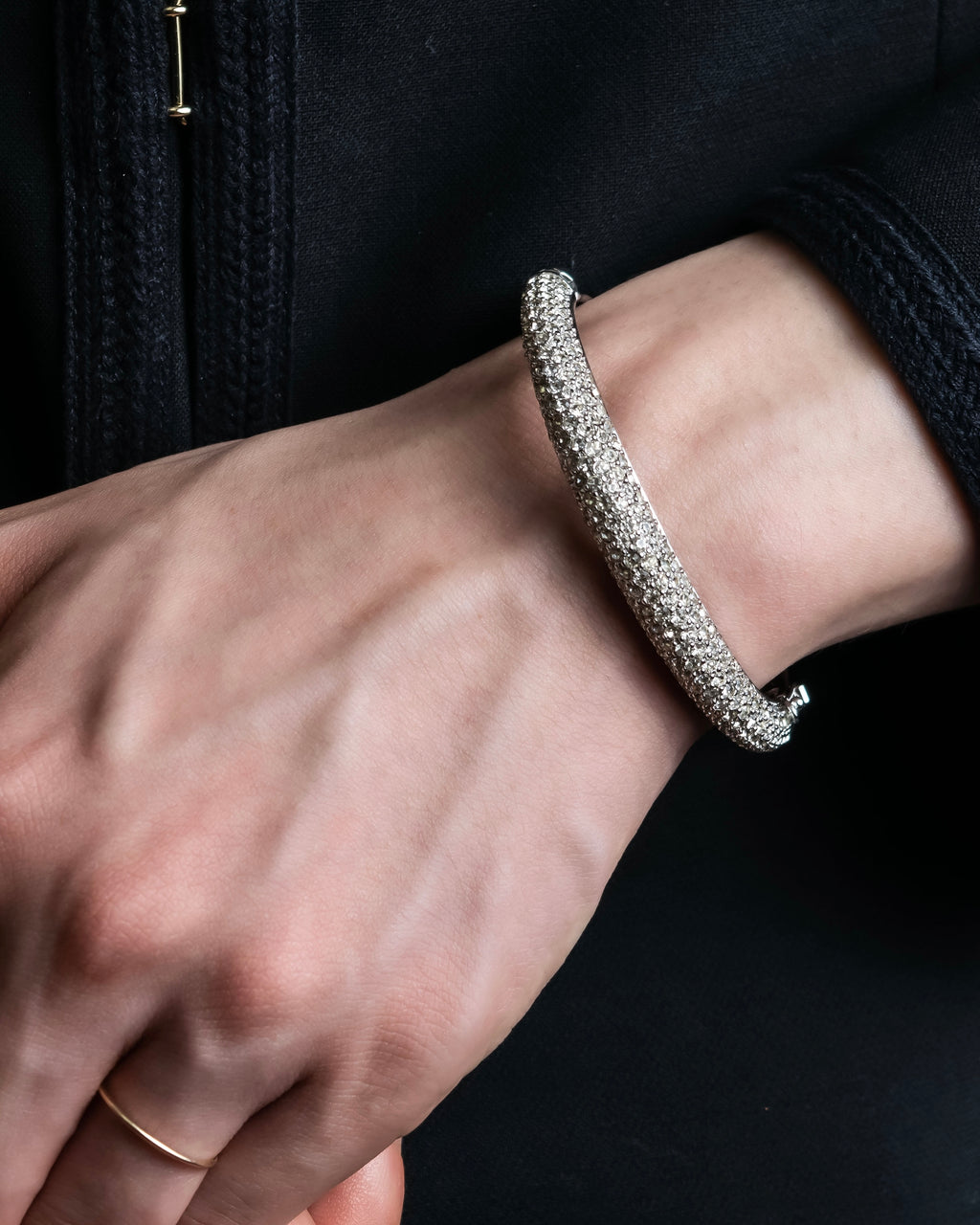 "Christian Dior" Crystal studded bangle