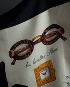 "Christian Dior" Parisian accessory motif silk scarf