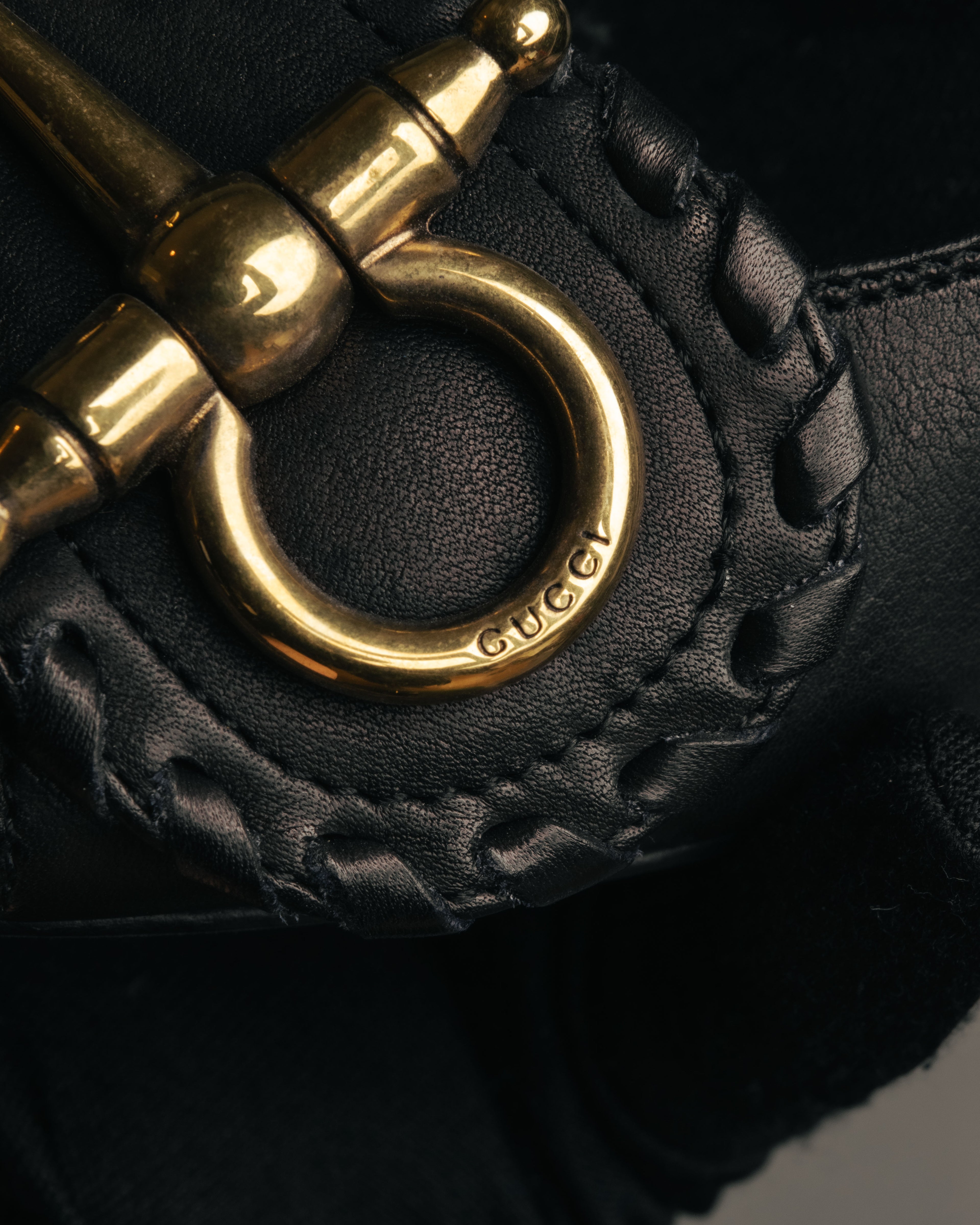 “GUCCI” 90’s-00’s Horsebit open toe pumps