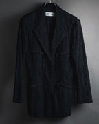 "ISSEY MIYAKE" 98SS Cotton shrunken tailored jacket