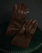 “Chloé” 2000’s Pittards leather minimalist gloves