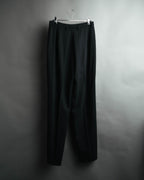 -MOOD MILLÉSIMES- 80’s-90’s black wool intuck wide trousers