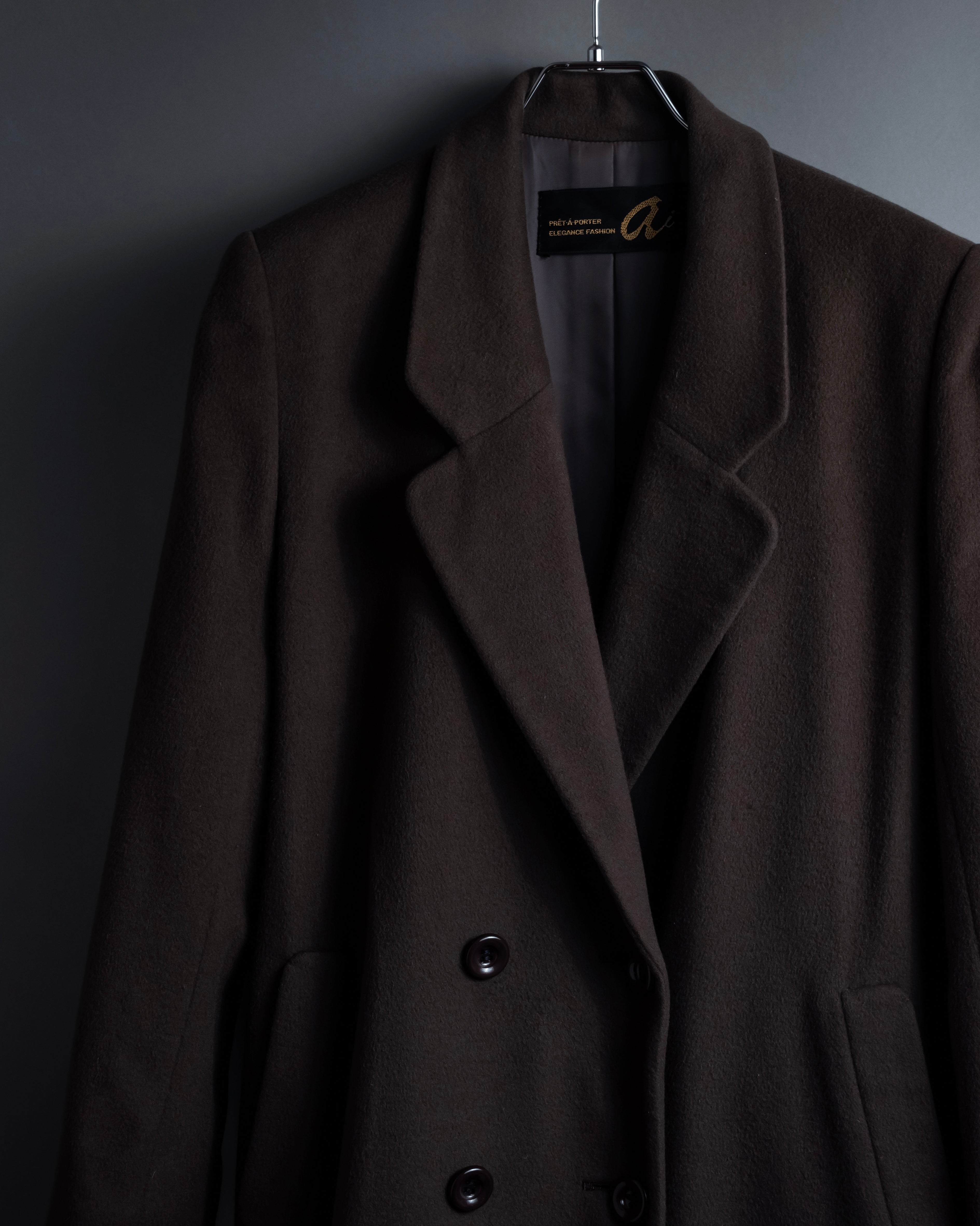 "Vintage 100% pure cashmere long chester coat"