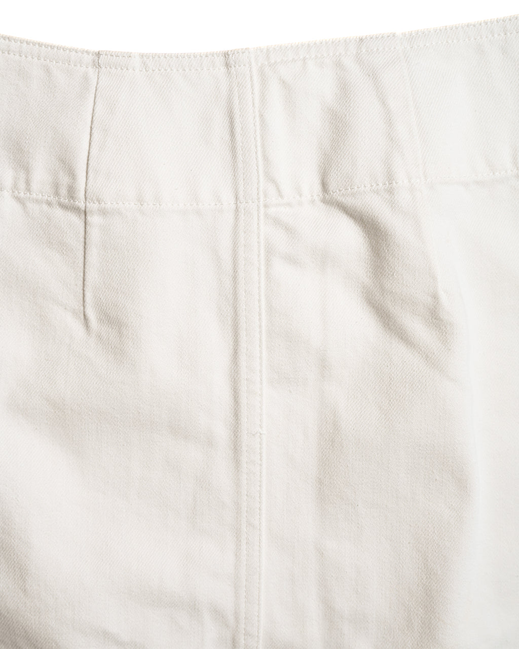 CÉLINE by Phoebe Philo/ Metal Hook Detail Denim Wrap Skirt White