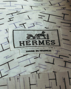 "Hermès" 00's-10's Monogram print cotton long sleeve shirt