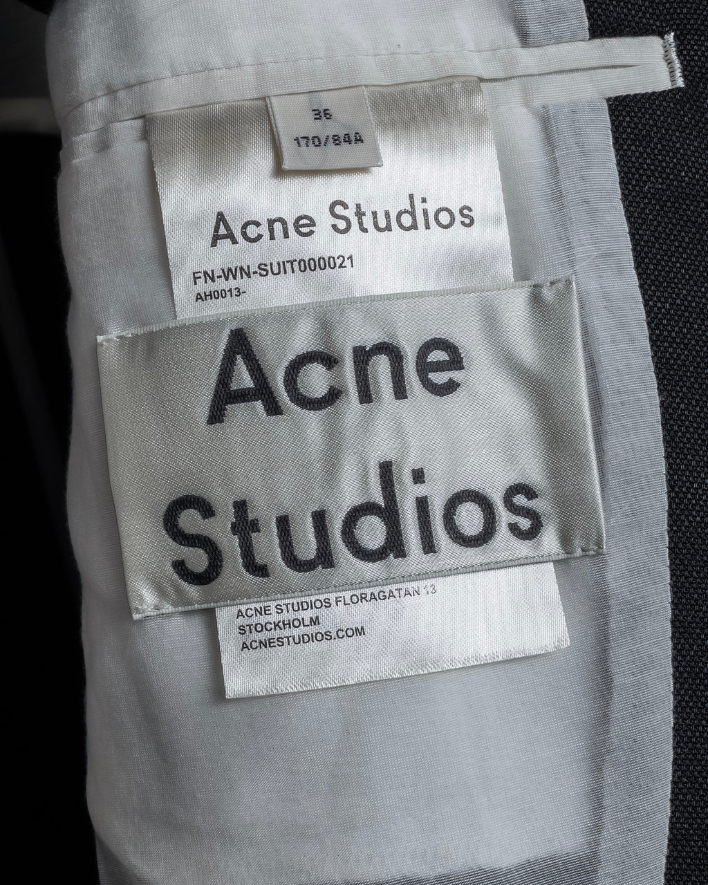 "Acne Studios"  Structured details Wide tailored jacket