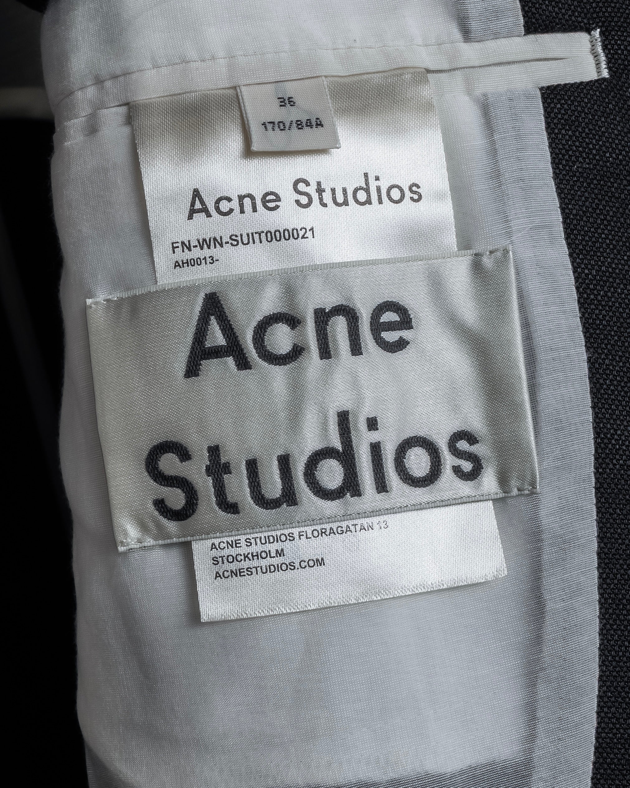 "Acne Studios"  Structured details Wide tailored jacket