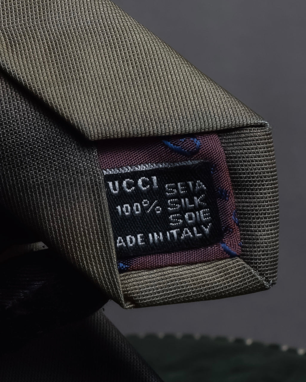 "GUCCI" Gradient dyed gradation silk necktie