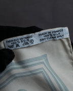 "HERMES" Petit Carre 45 LES TUILERIES silk scarf