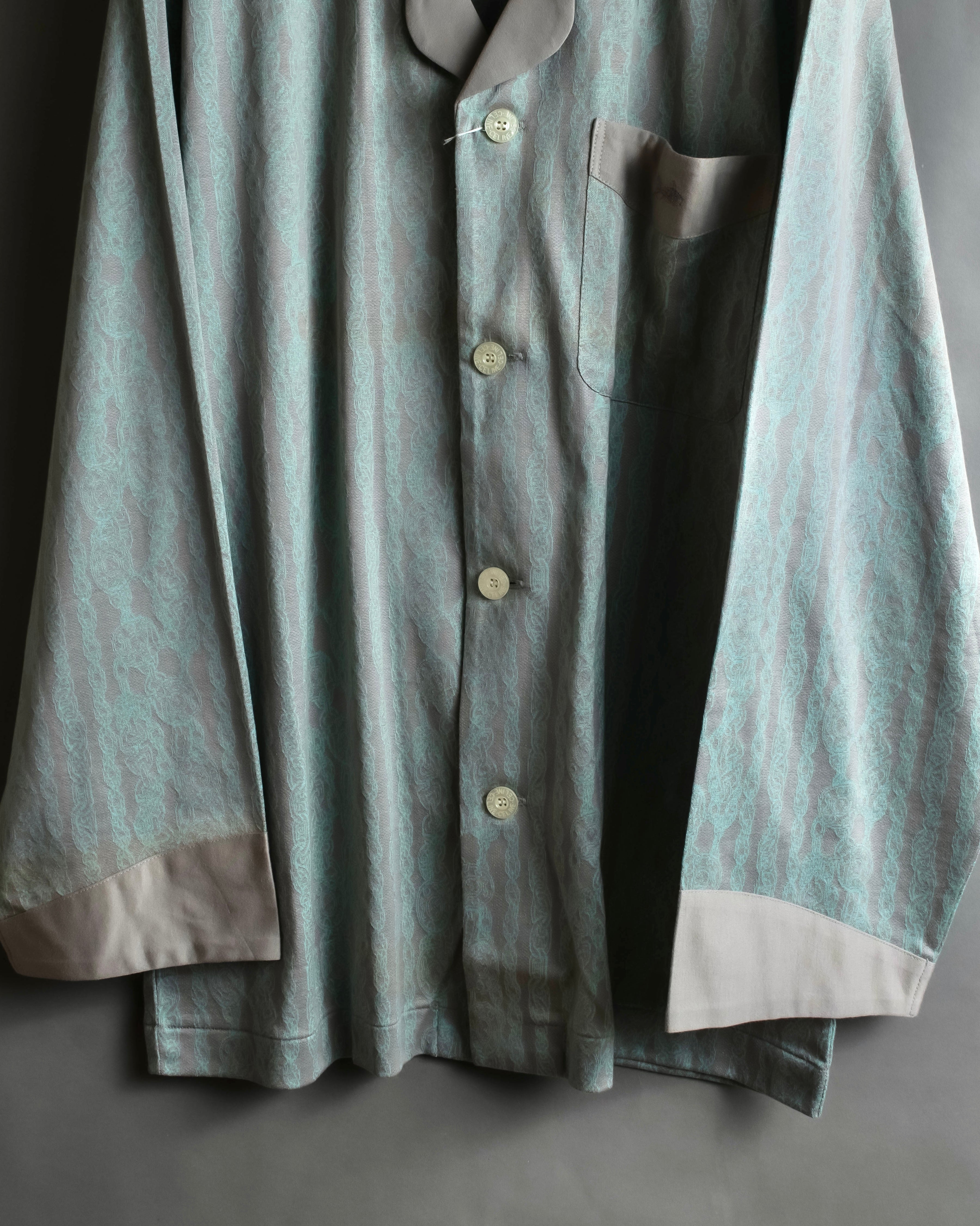 "CELINE" Chain motif pattern relaxed pajama set up