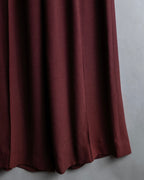 "JEAN PAUL GAULTIER" Beautiful drape burgundy wide slacks