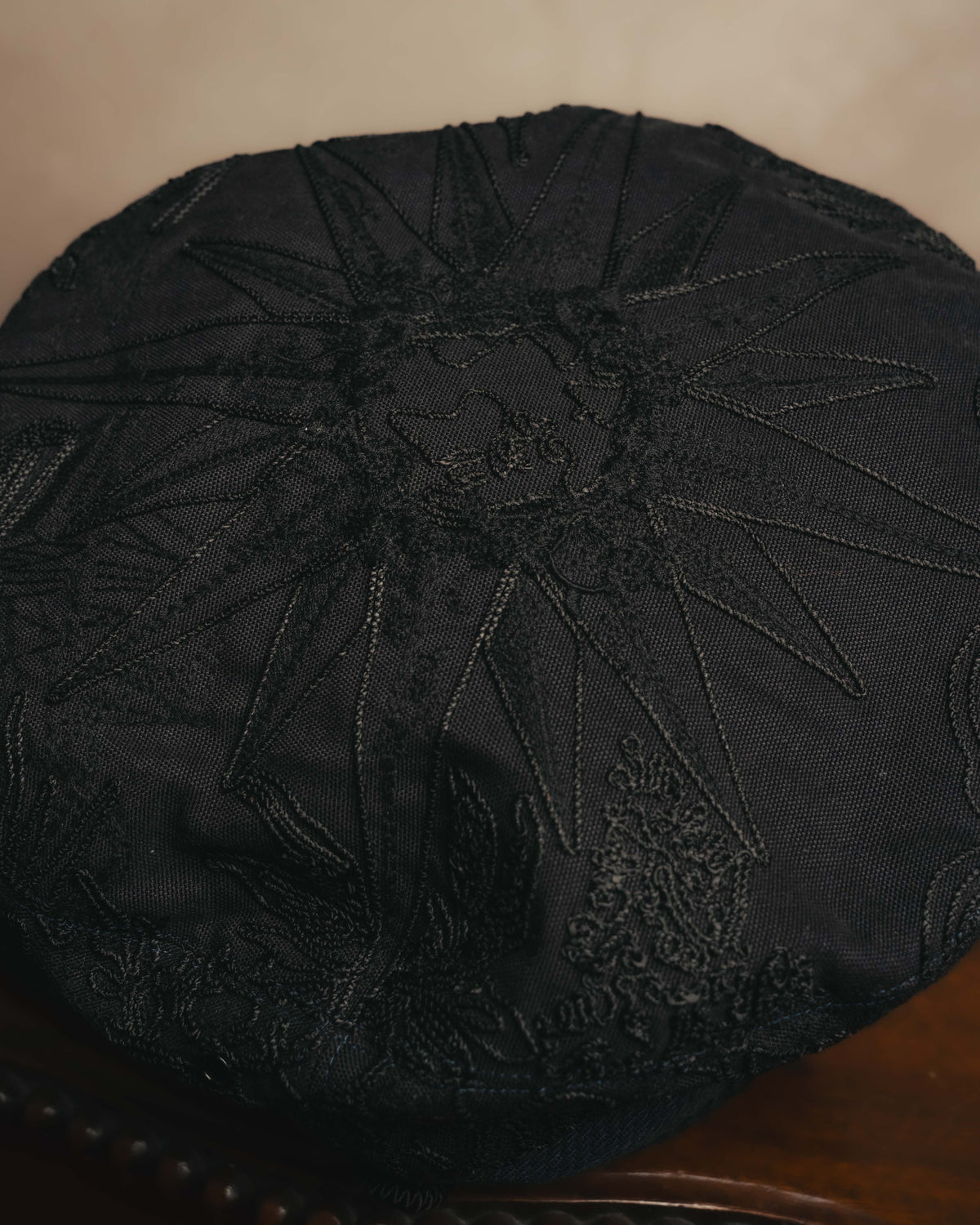 -SPECIAL- "Christian Dior" 20's Intricately embroidered botanical sailor cap