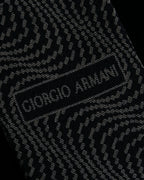 "GIORGIO ARMANI" Finely swaying wave pattern necktie