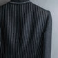 "GIANFRANCO FERRE" Striped＆dotted peak lapel tailored jacket