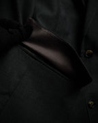 "HUGO BOSS" Fine-gauge wool khaki gray set up