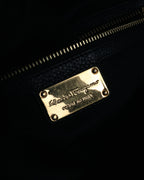 “Salvatore Ferragamo” 2000’s Pebbled leather turn lock bag
