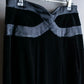 "GIORGIO ARMANI" Cross satin detail velvet straight skirt