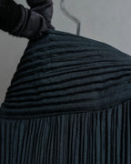 "ISSEY MIYAKE" Pleated vertical line shirt jacket