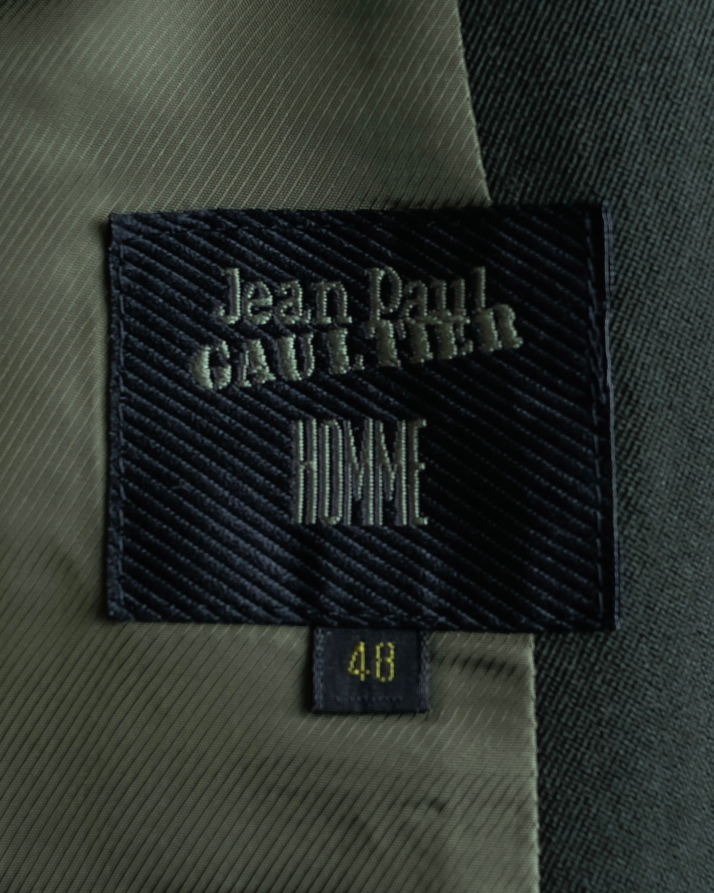 “Jean Paul Gautier” Patterned lining 8B double jacket set up