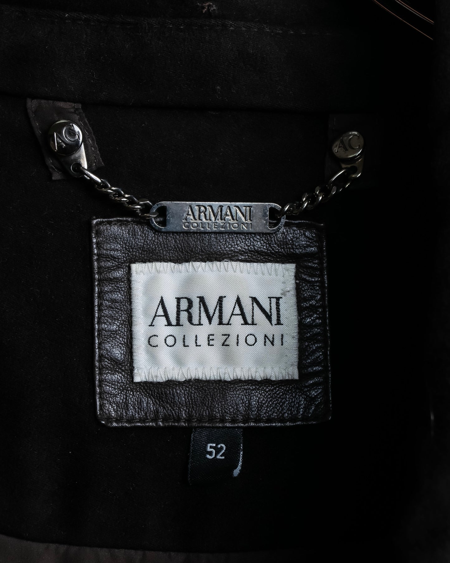 "ARMANI COLLEZIONI" Military detail elbow patch zip-up jacket